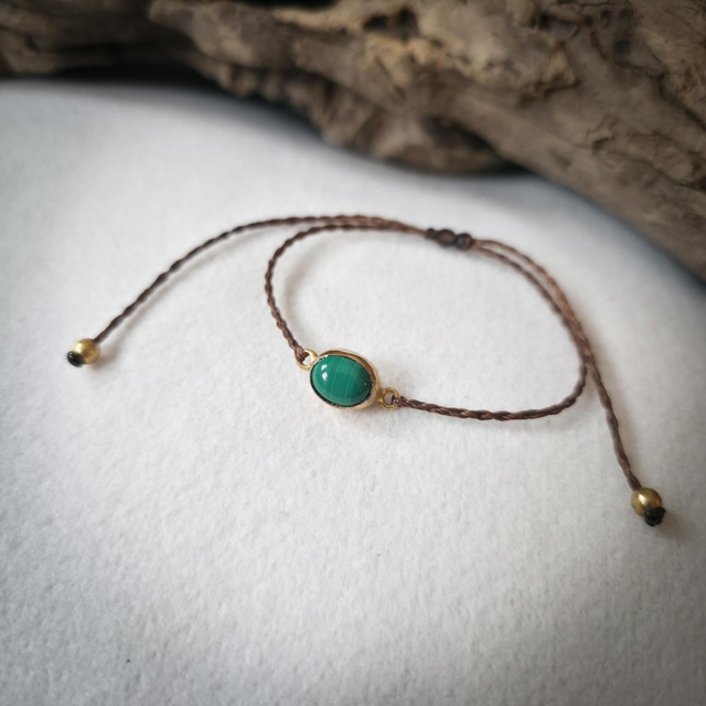 Pulseira Hathor com Malaquite