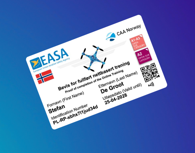 Drone Pas Noorwegen Met NFC Maak Bij Opties Een Keuze Uit Welke Variant Je Wenst Te Bestellen !