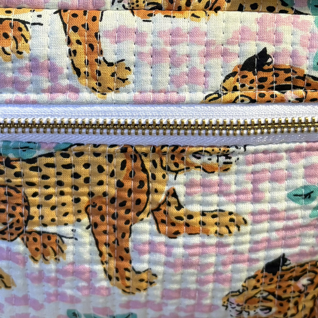 Pink Tiger Toiletry Bag - Small