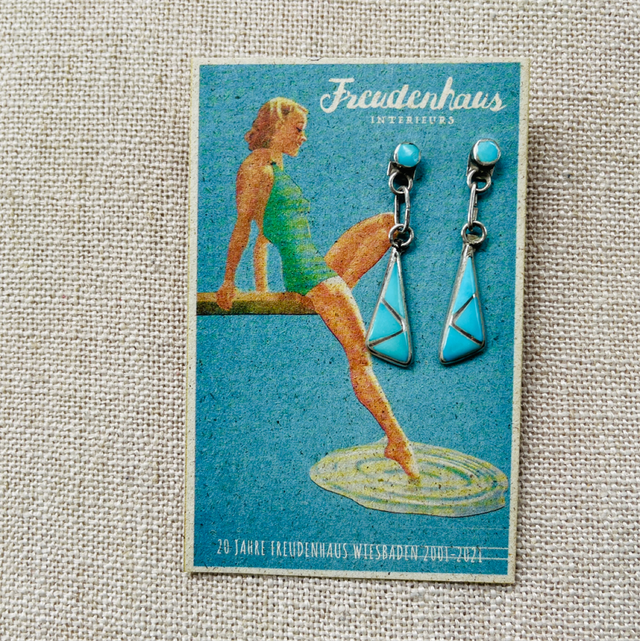 Ohrstecker Türkise silber american native