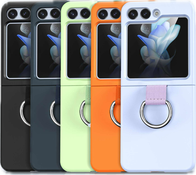 Coque de Protection Samsung Galaxy Z Flip avec Anneau