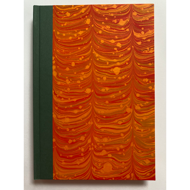 Hardbound Notebook, Tangerine Comb