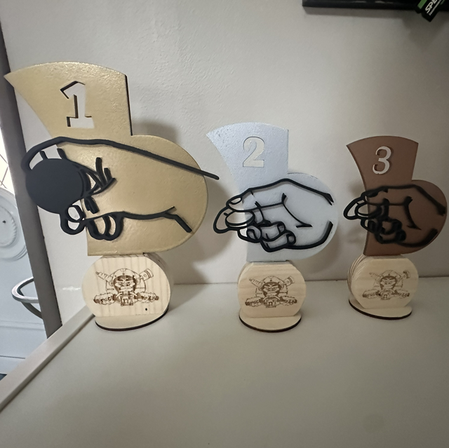 Trophée palet 100% sur-mesure et personnalisable 