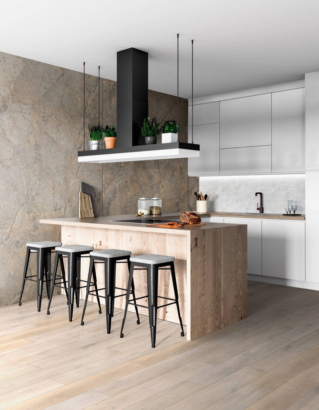 Wandpaneele wasserfest Rainforest Brown 123x280 Braun