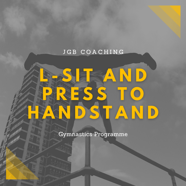 L-sit and press to handstand