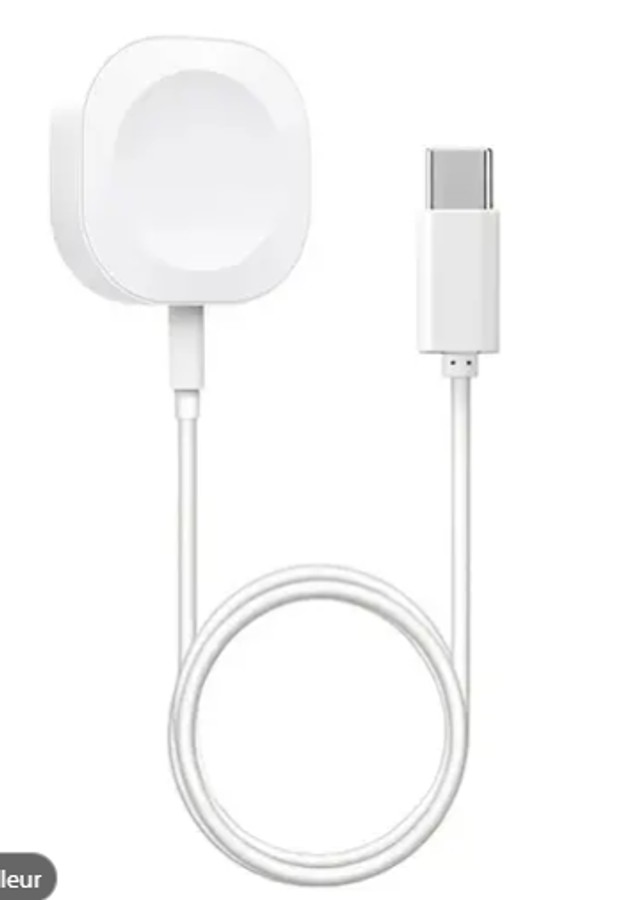 câble USB-C à induction pour Apple Watch séries 1 à 9