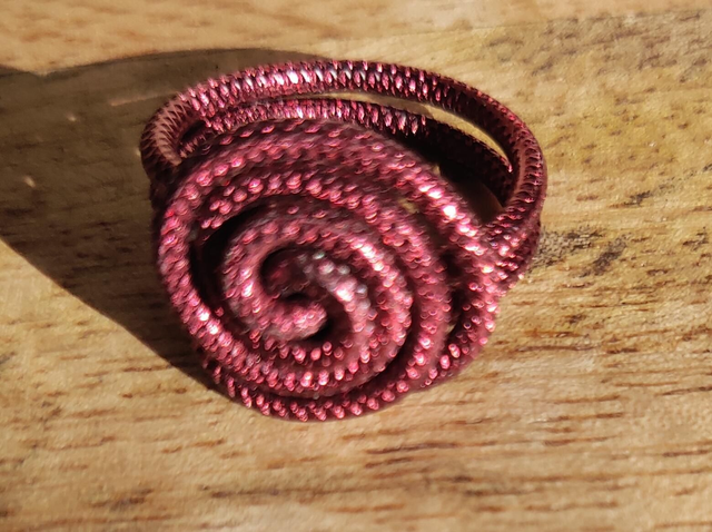 Bague  fils d'aluminium