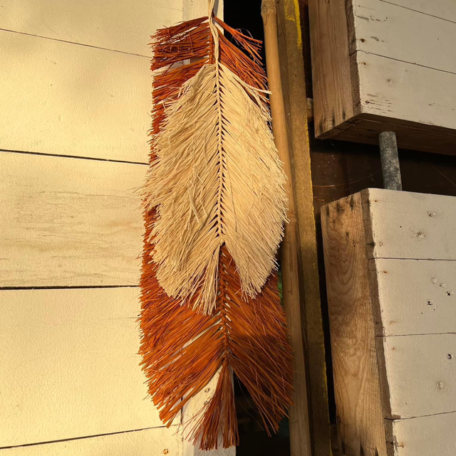 Natural Raffia Wall Hanging Decor