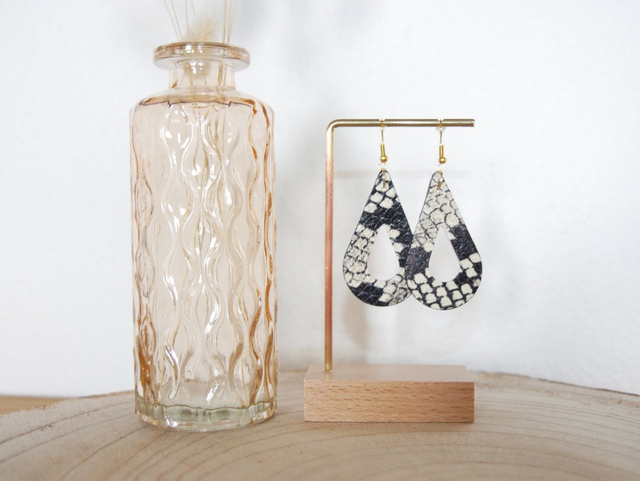 LÉSIA python noir / blanc