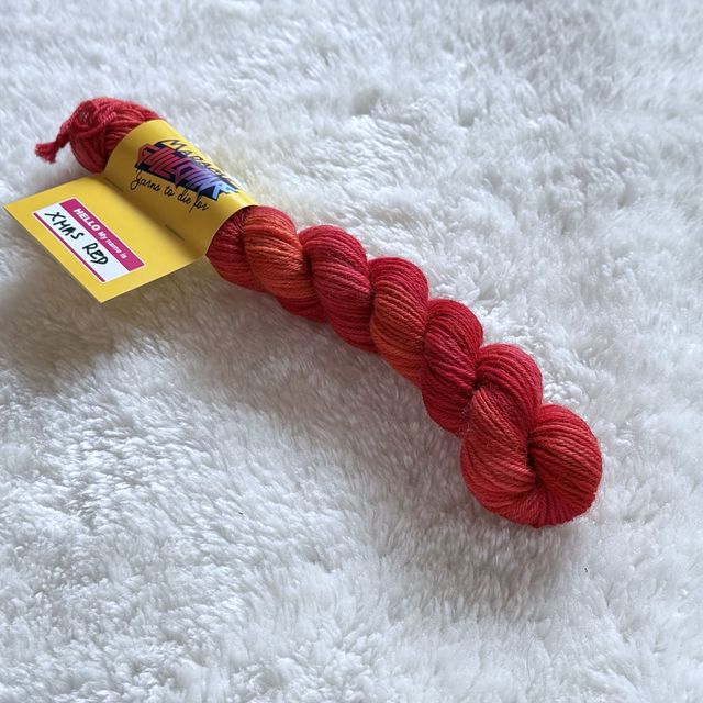 X-mas Red — BFL Sock Mini — 20g