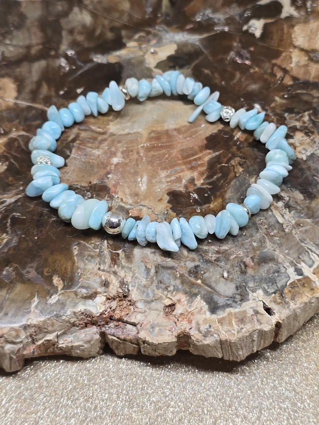 Bracelet baroque Larimar