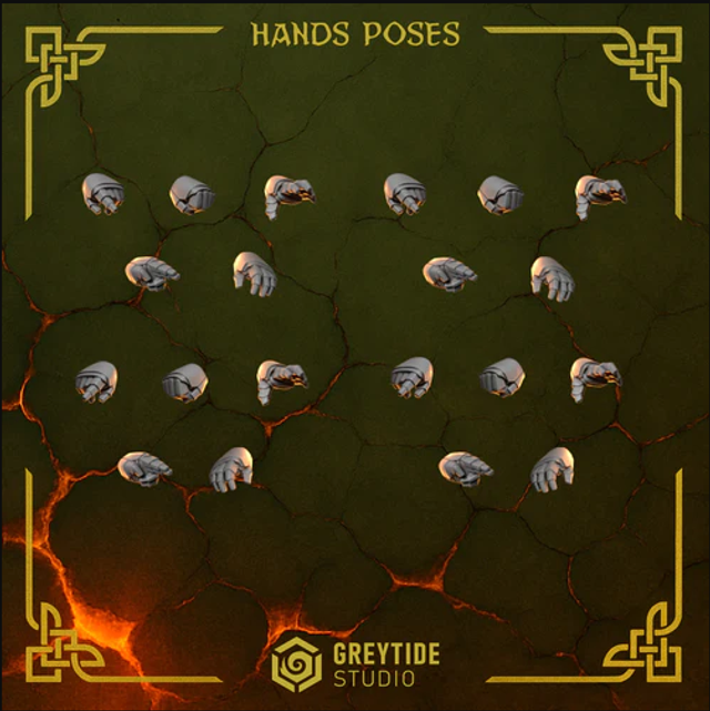 Hand Poses (Anvil Wardens)