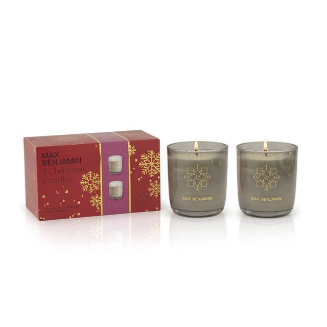 Max Benjamin „Christmas in Lapland & Winter Chalet“  Candle Duo Gift Set je 210 gr. 