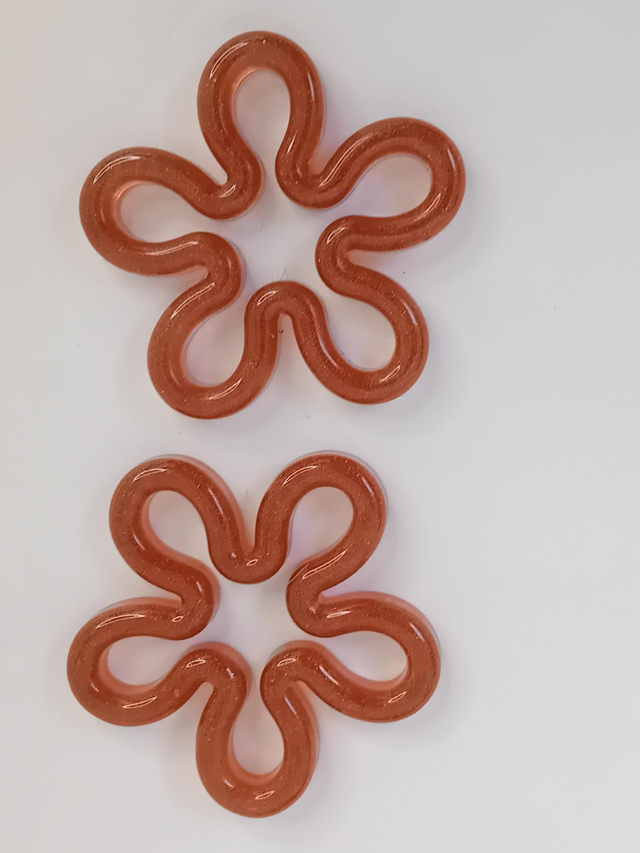 Pampille contour fleur 