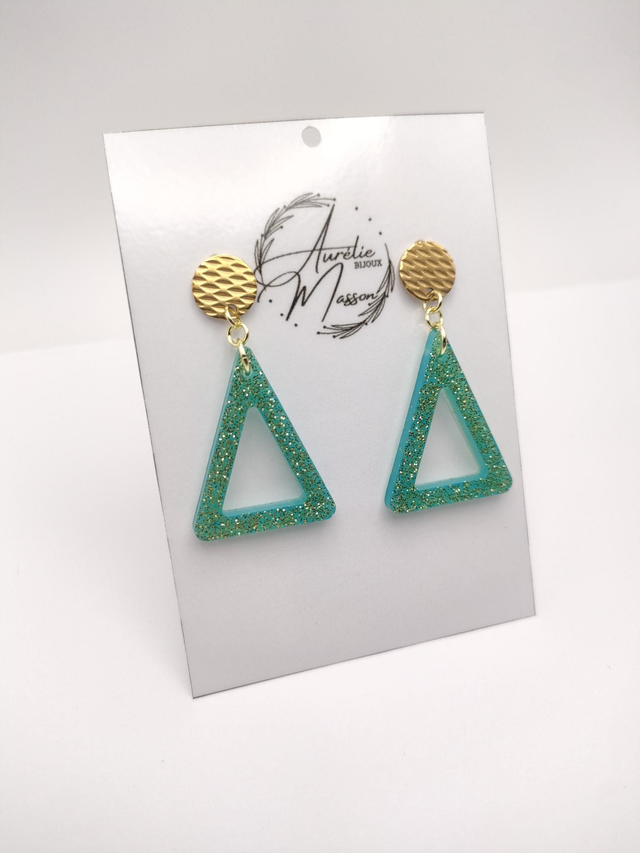 Boucles d'oreilles résine