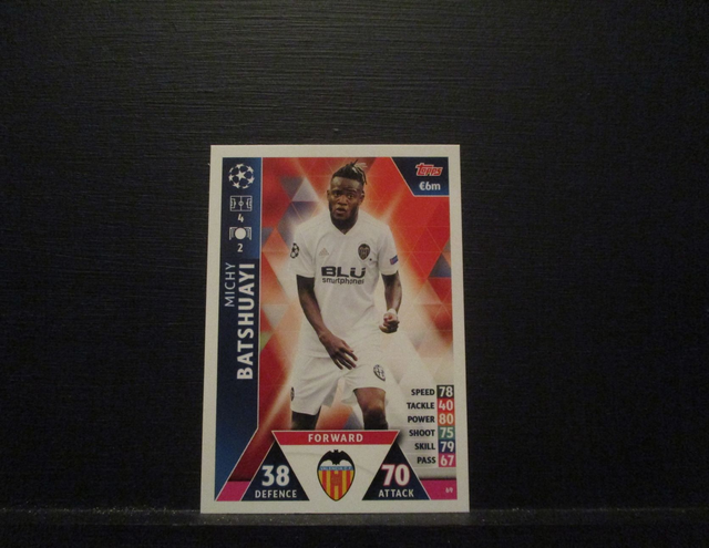 Michy Batshuayi - UEFA Champions League Match Attax 2018/19 Original Trading Card #69