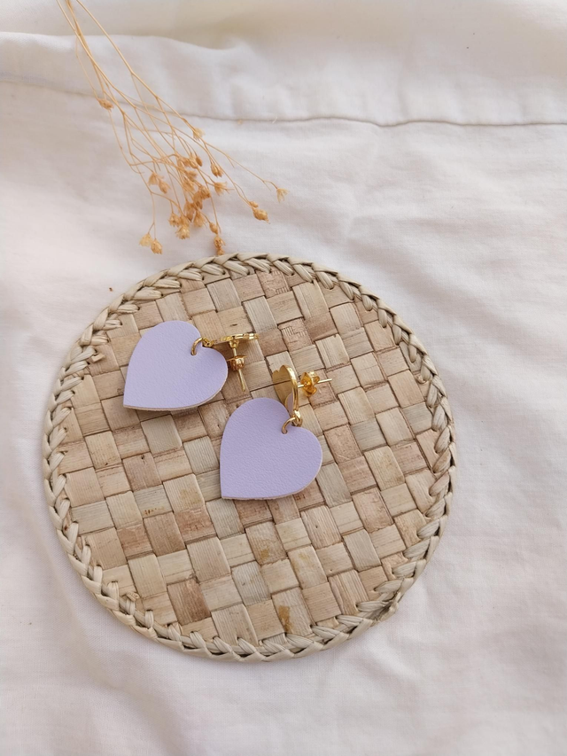 Boucles d'oreilles en matière végétale de pommes 