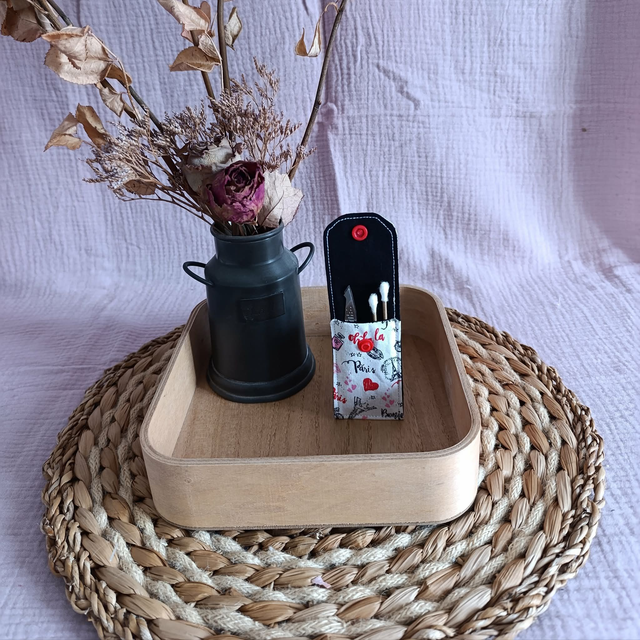 Petite Pochette Paris Rouge