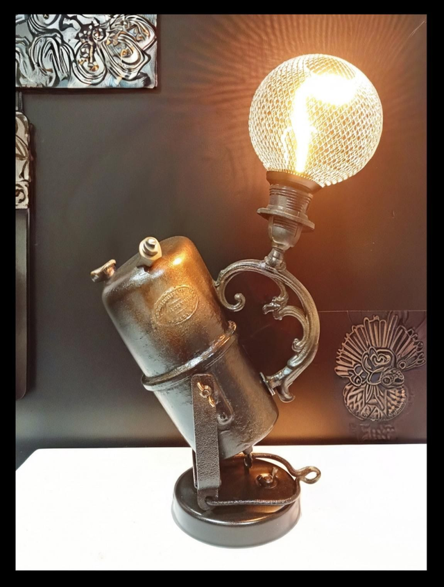 Carbure inclinable, Lampe d'ambiance déco à poser - Artisanat Français