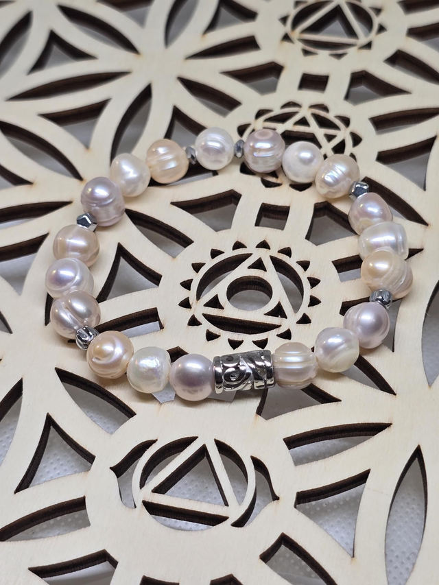 Bracelet Perle de culture d'eau douce multicolore 1 cm