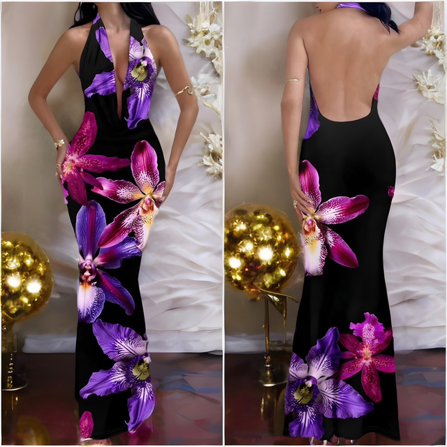 Robe Orchidée Noire 