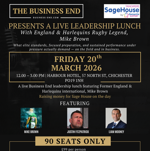 The Business End Lunch with Mike Brown in Chichester