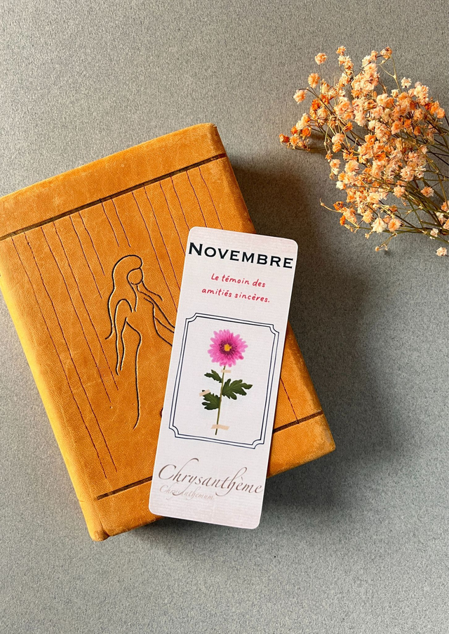 Marque-pages 11. Novembre, Le Chrysanthème