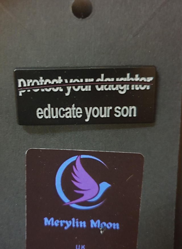 Educate Your Son Pin Badge 