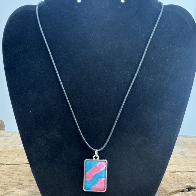 Blue & Pink - Necklace - SKU4011