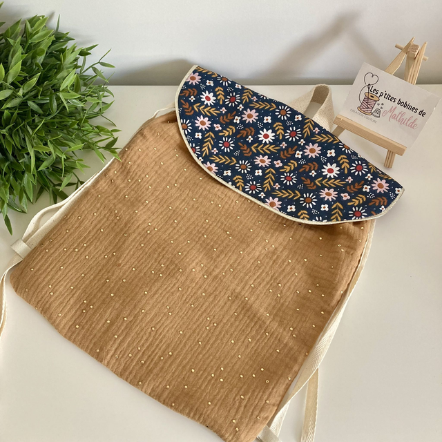 Sac à dos | Marguerites ocre
