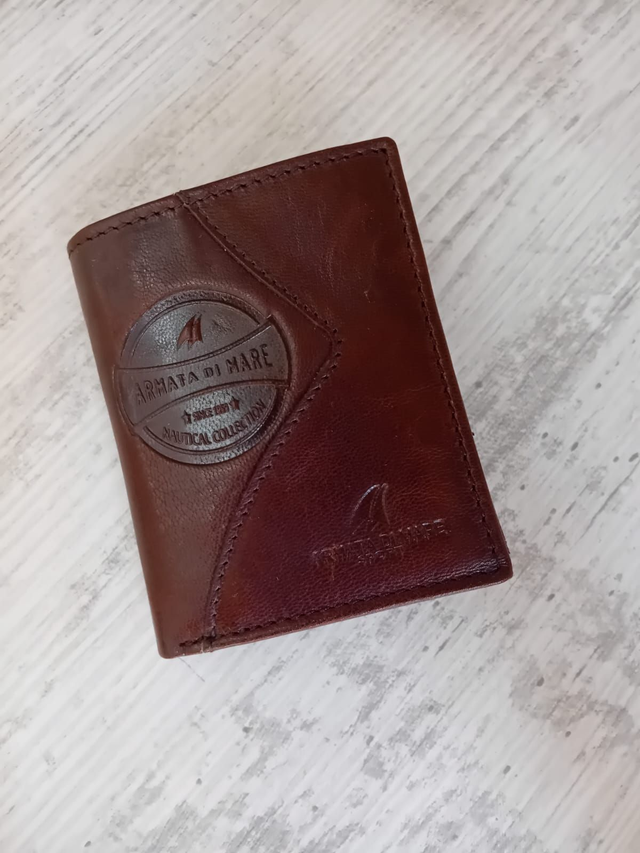 Armata di mare portafoglio uomo pelle