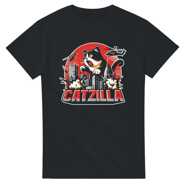 Catzilla Godzilla parody T-Shirt