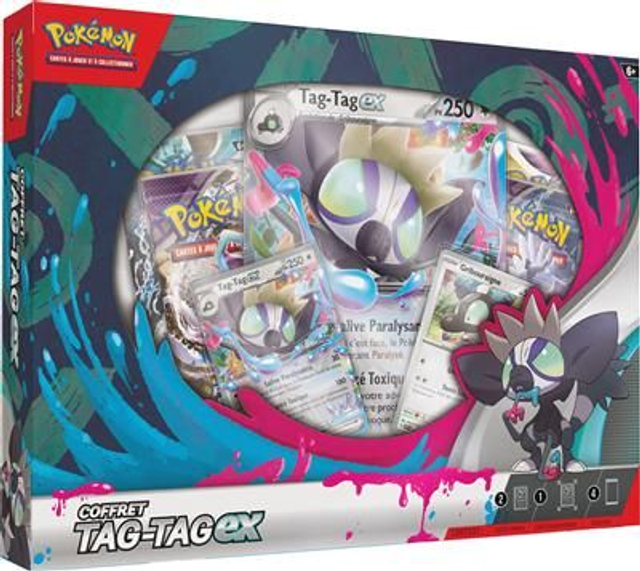 Pokémon JCC - Coffret Tag-Tag ex (4 boosters) - 04/2024