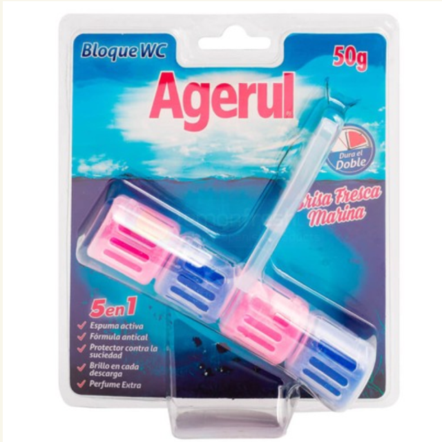 Agerul WC Toilet Block Clip-on Brisa Marina 