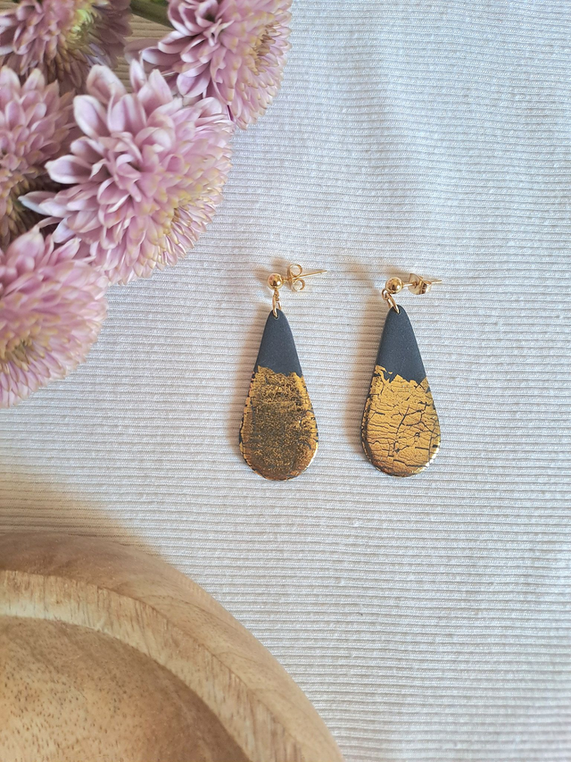 Boucles d'oreilles Anna (coloris au choix: doré ou argenté)