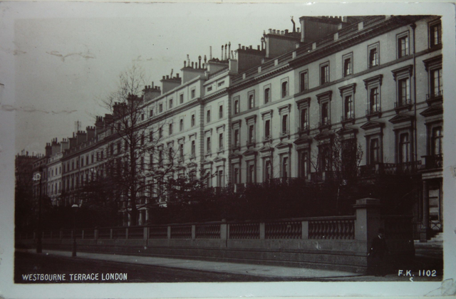 Westbourne Terrace., London, Posted 1914  F.K. No. 1102 antique postcard Our Ref A318 £3.50