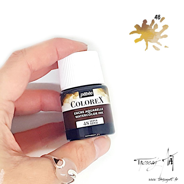 PEBEO - ENCRE AQUARELLE COLOREX 20mL SEPIA - PB034048