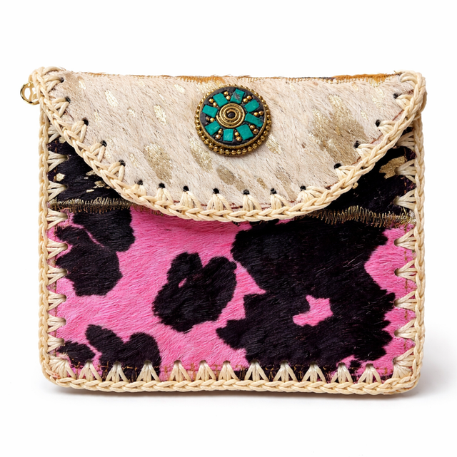 Cartera buganvilla salvaje beige 