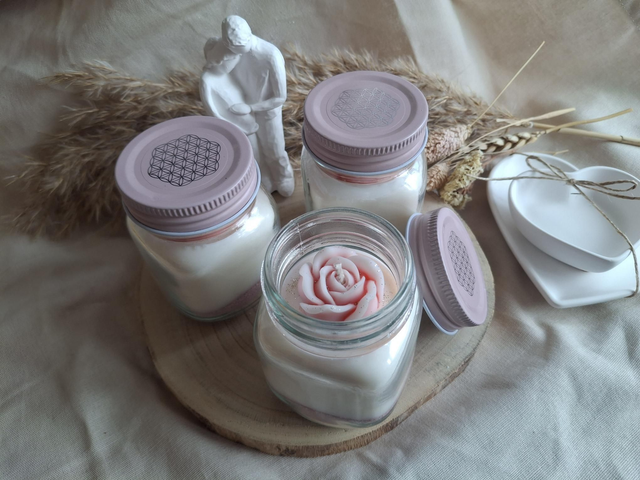 Duftkerze schwarze Lilie im Glas