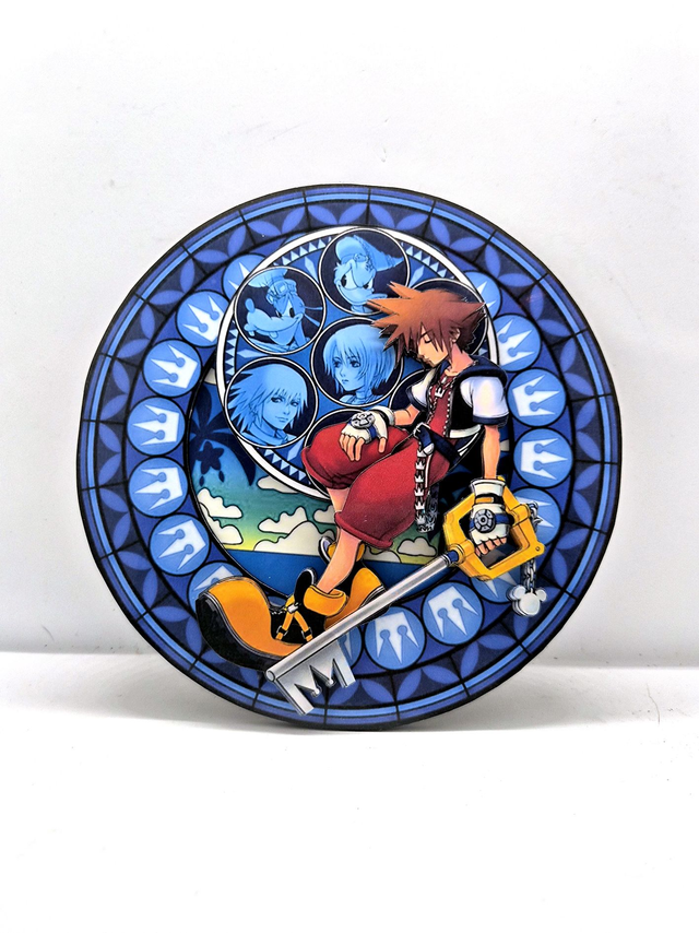 Vitrail 3D sur son support - Kingdom Hearts - Sora 