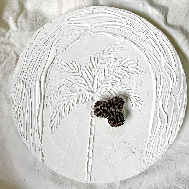 Toiles ronde texturé collection « Mon océan » lot de 3