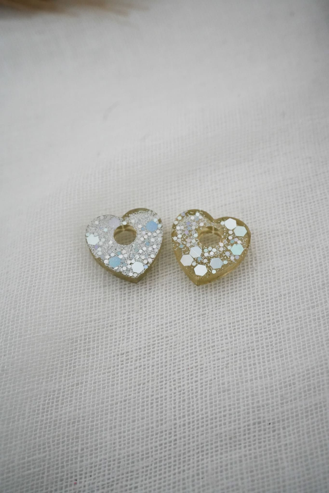 Moyennes pampilles coeurs pailettes