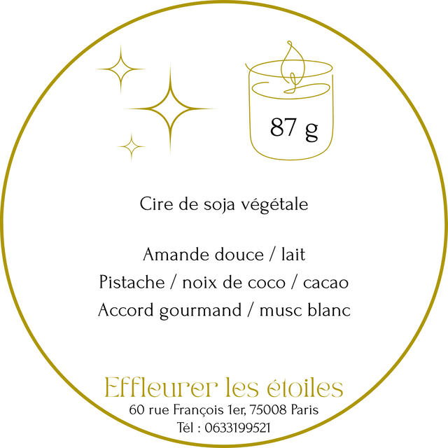 Bougie - Amande et pistache