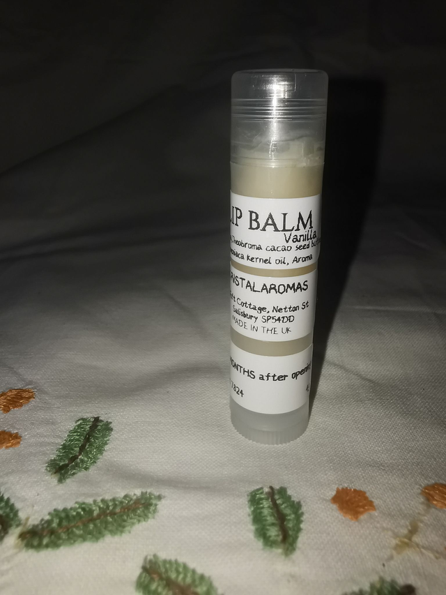 Lip Balm  Vanilla (organic ingredients)   4g