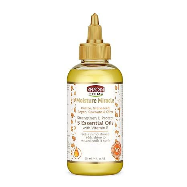 AFRICAN PRIDE MOISTURE MIRACLE ESSENTIAL OILS 4 oz