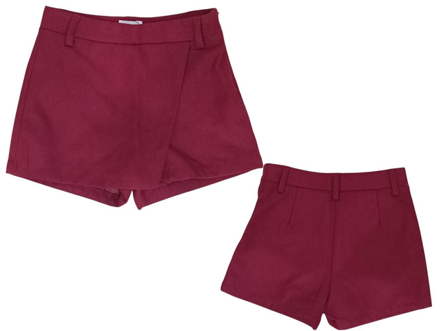 Jupe-short bordeaux