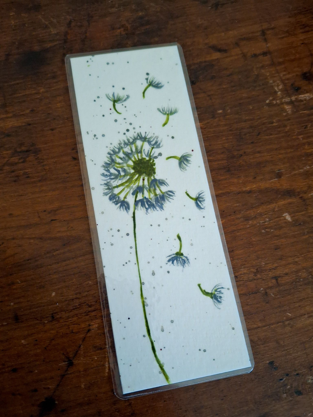 Un marque-page fleur de pissenlit 