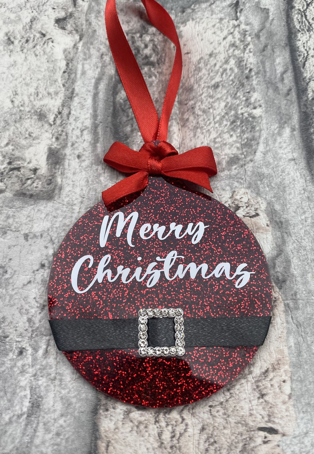 Santa buckle bauble