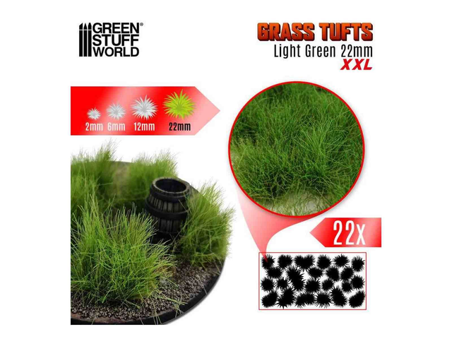 touffes 22mm light green GSW 11452