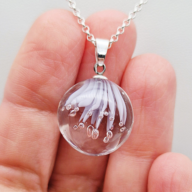Pendentif Ariel violet
